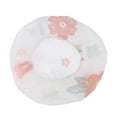 thumbnail image 4 of Unique Bargains Fish Single Layer Shower Cap 5 Pcs White Floral, 4 of 5