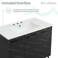 thumbnail image 5 of Annecy 36 in. Phantom Black Bathroom Vanity With White, 3-Hole Ceramic Sink Top, 5 of 12