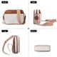 thumbnail image 5 of Bandolera BOSTANTEN de piel vegana acolchada beige/marrón, 5 of 7