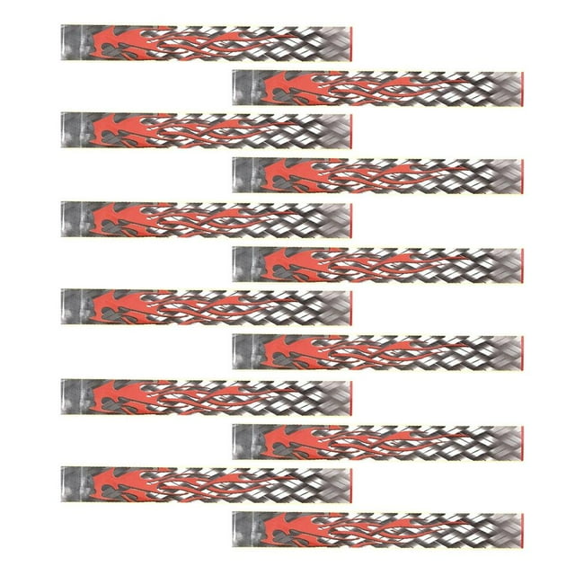 12 pegatinas adhesivas de flecha de tiro con arco duraderas envuelve 270x30mm cuadrícula/estampado de Cuadrícula y rojo Cola Archery Arrow Wraps