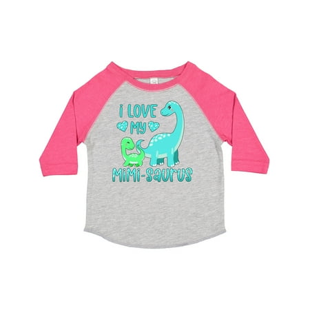 

Inktastic I Love My Mimi-Saurus Cute Brontosaurus Family Gift Toddler Boy or Toddler Girl T-Shirt
