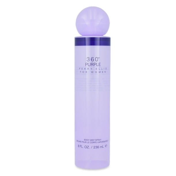 360° Purple 236 Ml Body Mist Spray Perry Ellis Body Mist