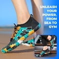 thumbnail image 5 of AUXDIQ Water Shoes Women Men Quick Dry Aqua Shoes Barefoot Beach Swim Shoes, Black, 9 US, 5 of 6