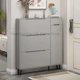 thumbnail image 3 of Armario de zapatos con cajón de lujo, diseño Vertical, organización del hogar, Zapatero, pasillo de madera, muebles Schonen Kast para sala de estar, 3 of 4