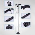 thumbnail image 4 of Bangcool Magic Folding LED Safety Walking Stick 5 Head Pivoting Old men crutch, 4 of 4