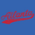 thumbnail image 3 of Atlanta City Baseball Script Basic Cotton T-Shirt - Large - Royal, 3 of 6
