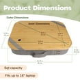 thumbnail image 3 of BambooMN Universal Lap Desks - Grey, 3 of 7