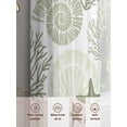 thumbnail image 6 of Coastal Sage Green Sheer Curtains 96 Inch Length 2 Panels Set, Ocean Coral Starfish Shell Modern Voile Window Treatment Semi Sheer Long Curtains Drapes for Bedroom/Living Room/Kitchen 52"x96"x2, 6 of 7