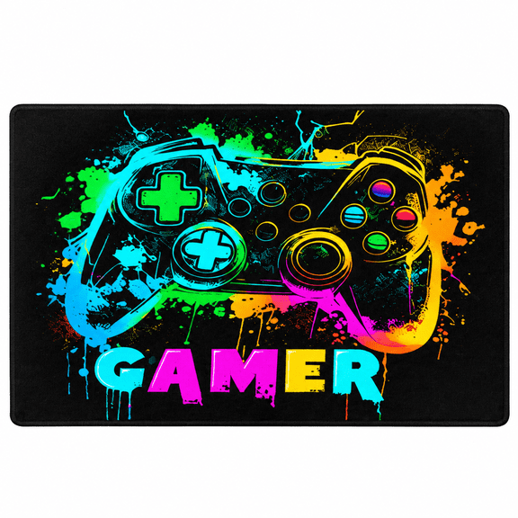 FLORVIX 2026 New Gaming Rug for Boys Bedroom-Soft and Durable Gamer Carpet for Game Room Carpet for Gaming, Bedroom, Playroom, Room, Living Room, Home Decor