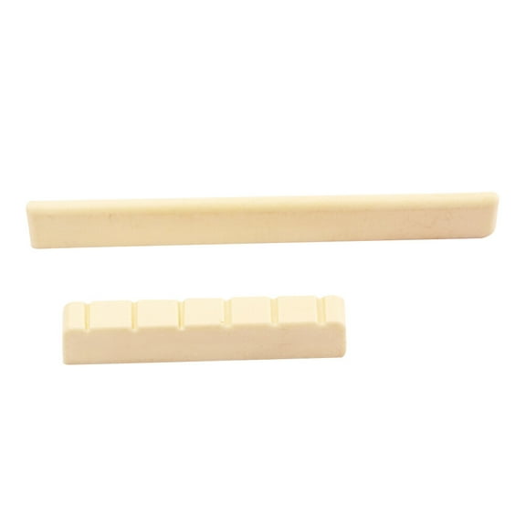 NUTEDOM 6-String Classical Guitar Replacement Parts Set with Bone Saddle, Nut, Bridge & Tuning Pegs