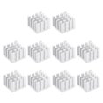 thumbnail image 1 of Unique Bargains 14x14x10mm Aluminum Heatsink Electronic Radiators for MOS IC Chip Silver Tone 10 Pack, 1 of 4