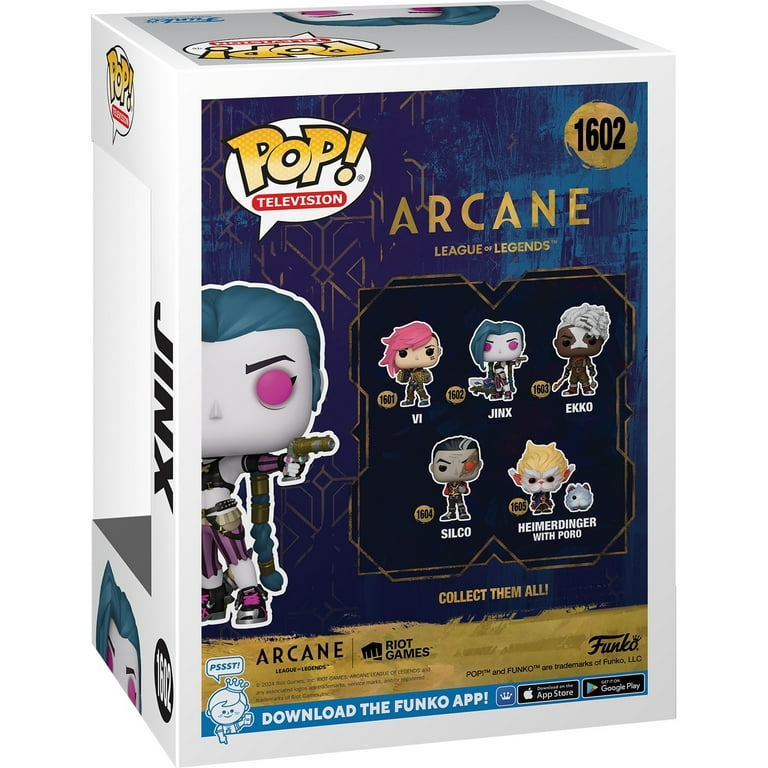 VI, Jinx, Ekko, Silco, Heimerdinger Funko Pop - Arcane