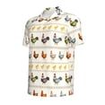 thumbnail image 2 of Balery Funny Chicken Printed Men’s Short Sleeve Polo Shirt, Midweight Men's Shirt,Golf Polo shirts -XX-Large, 2 of 9