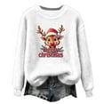 thumbnail image 5 of Craaazy Christmas Sweaters for Women Crew Neck Long Sleeve Shirts Xmas Holiday Warm Tops Gifts, 5 of 5