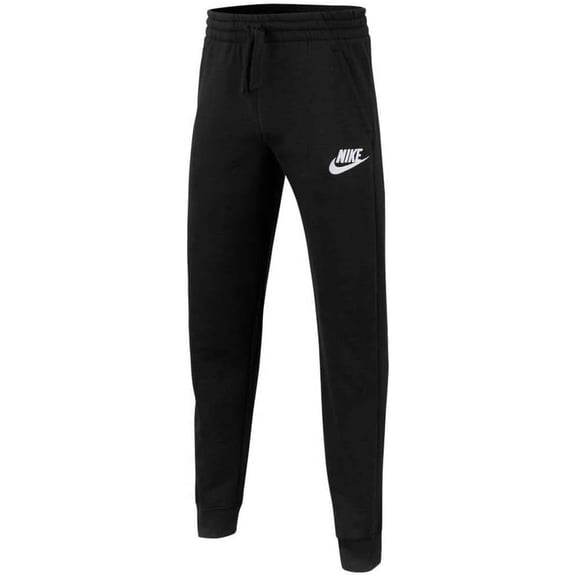 Nike Boys NSW Club Jogger Fleece Pant, Black/Black/White, X-Large