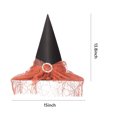 thumbnail image 4 of Sombrero Bruja Halloween Mini Puntiagudo para Fiesta Cosplay () Naranja, 4 of 4