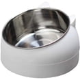 thumbnail image 1 of Geneic Cuenco para Mascotas de Acero Inoxidable, Cuenco de Agua para Gatos, Cuenco multifunción para Comida y Agua, Blanco, 1 of 1