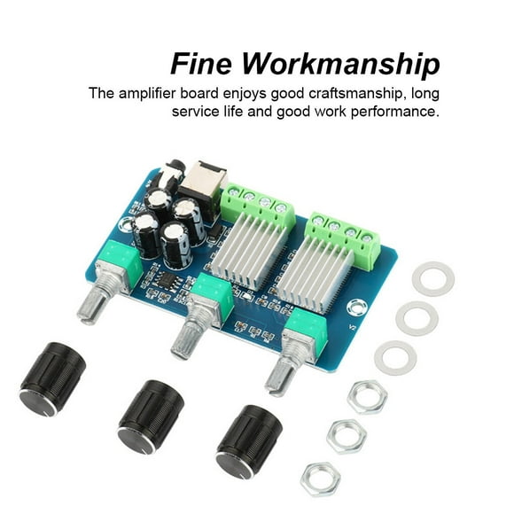 Digital Amplifier Board 15W 30W Audio Accessory DC 12V Speaker Component Adjustable Tuning Part Replacement for YAMAHA