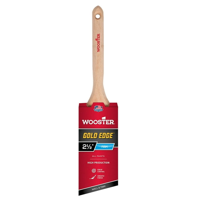 Brocha angular Wooster 5231-2 1/2 Serie 5231 2-1/2 Gold Edge