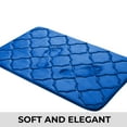 thumbnail image 2 of 2 Piece Geometric Design Solid Color Memory Foam Rug Set Non-Slip PVC Backing, 2 of 7