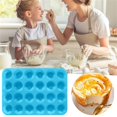 thumbnail image 2 of MOQIN Silicone Mini Muffin Pan, 24 Cups Nonstick Mini Cupcake Pan for Baking Mini Muffin, Mini Cupcake, Mini Egg Bites, Mini Fat Bomb, Home Kitchen Supplies, 2 of 9