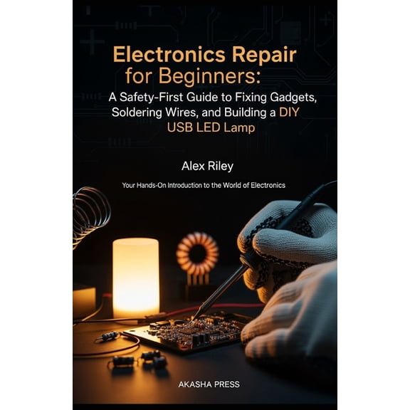 Electronics Repair for Beginners: A Safety-First Guide to Fixing Gadgets, Soldering Wires, and Building a DIY USB LED La, (Paperback)