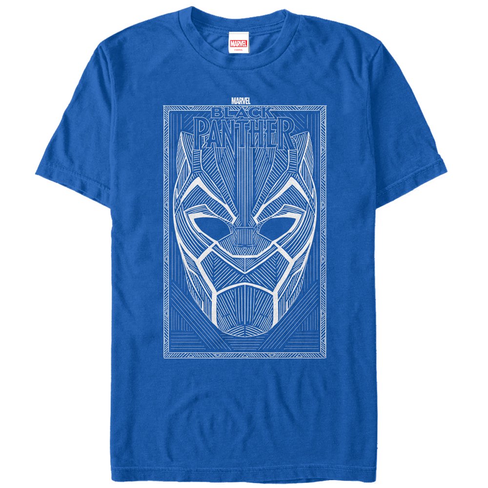 Marvel Men's Marvel Black Panther 2018 Line Pattern TShirt Walmart