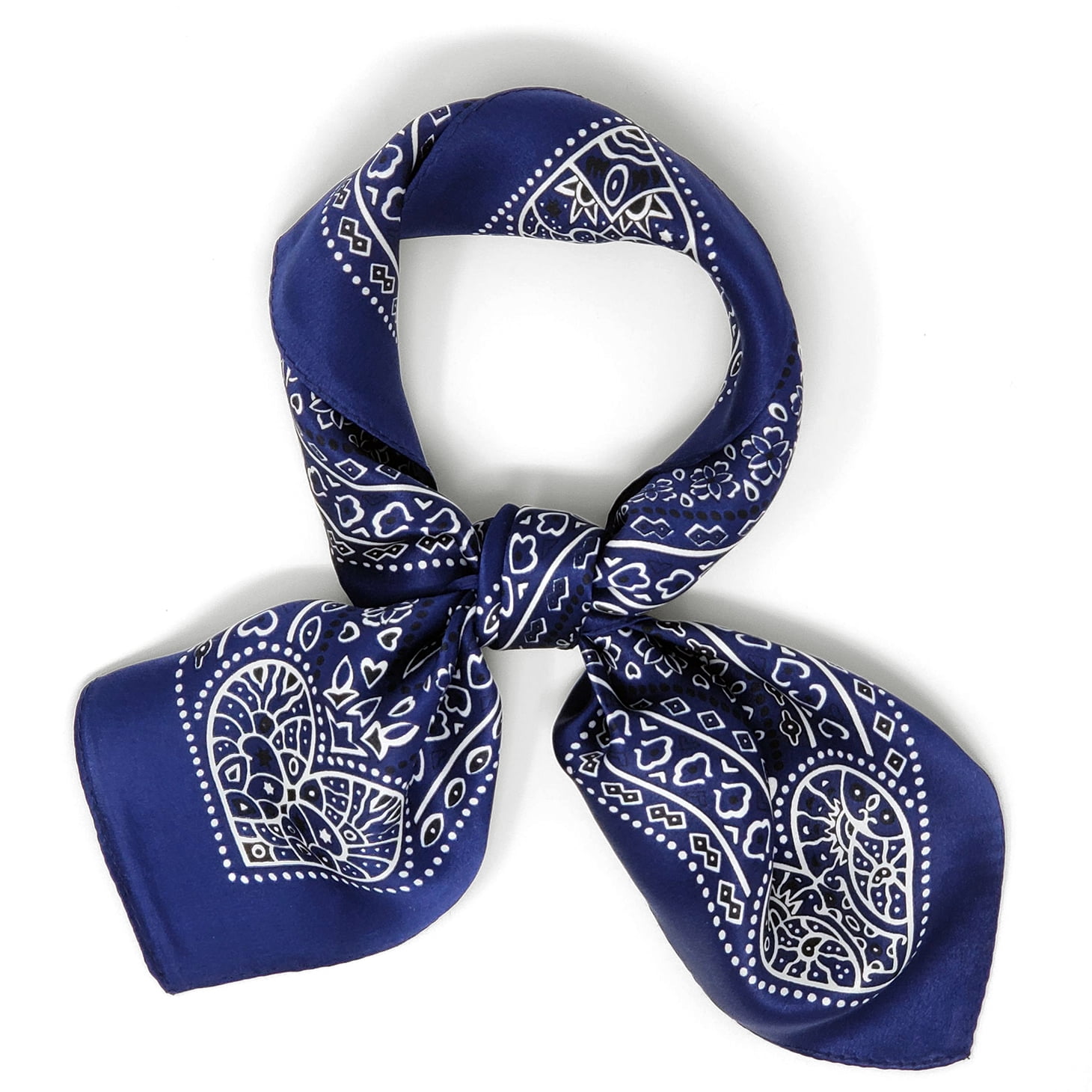 Silk Wraps Neckerchief Bandana, Letter Print Scarf