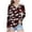Red-Camo, variant on Girls' Long Sleeve T-shirts Graphic Tees Printed V Neck Casual Fashion Tshirts 3-14 Years Girl Fall Spring Tops (13 Years, Red-Camo)