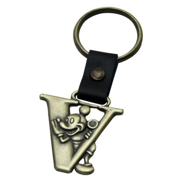 Mickey Mouse Letter S Brass Key Chain - Walmart.com