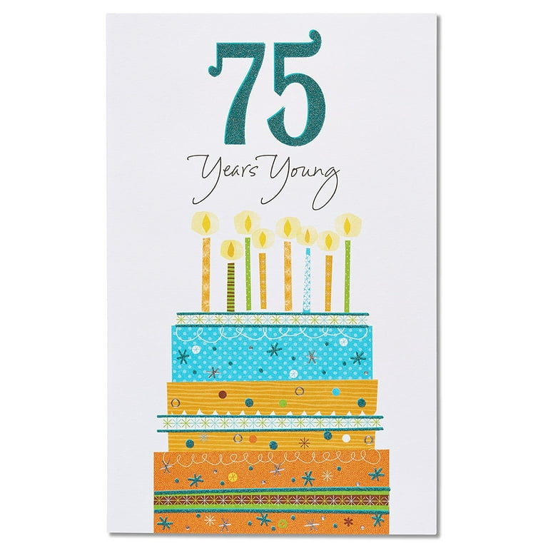 75th Birthday Card Printable