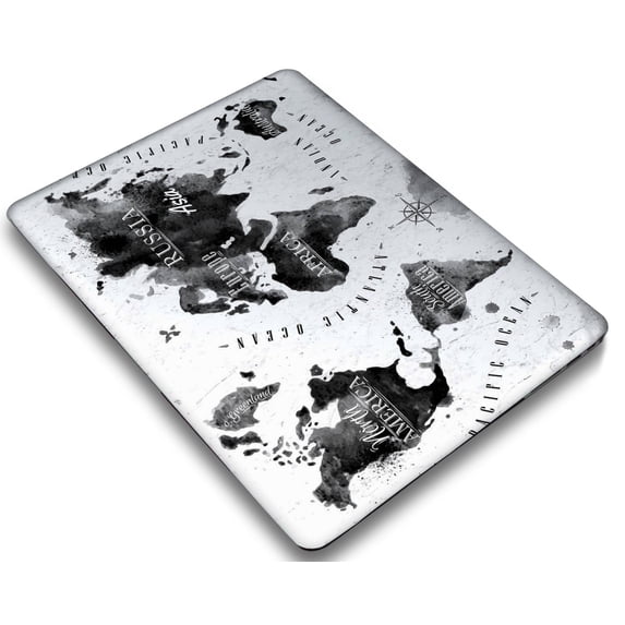 KSK KAISHEK Compatible with MacBook Pro 13 inchs Case Early Late 2012/2013/2014/2015 Released Model A1425 & A1502, Plastic Hard Shell, World Map 40