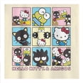 thumbnail image 3 of Playera Sanrio Talla EG Manga Corta Hello Kitty and Friends Cuadros Fit Oversize Beige, 3 of 4