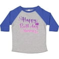 thumbnail image 3 of Inktastic Purple Happy Birthday Mommy Boys or Girls Toddler T-Shirt, 3 of 5