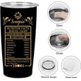 thumbnail image 3 of 20oz Scorpio Constellations Tumbler Double Wall Vacuum Insulated Mugs, Mens Women Zodiac Coffee Wine Water Sublimation Mugs Car Cup Gifts, 3 of 6