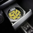 thumbnail image 3 of RYLABLUE Pineapple with Glasses Yellow Set of 6 Car Coaster for Drinks, Absorbent Ceramic Stone Coasters Cup Mat with Cork Base for Home Kitchen Room Coffee Table Bar Decor, 3 of 5