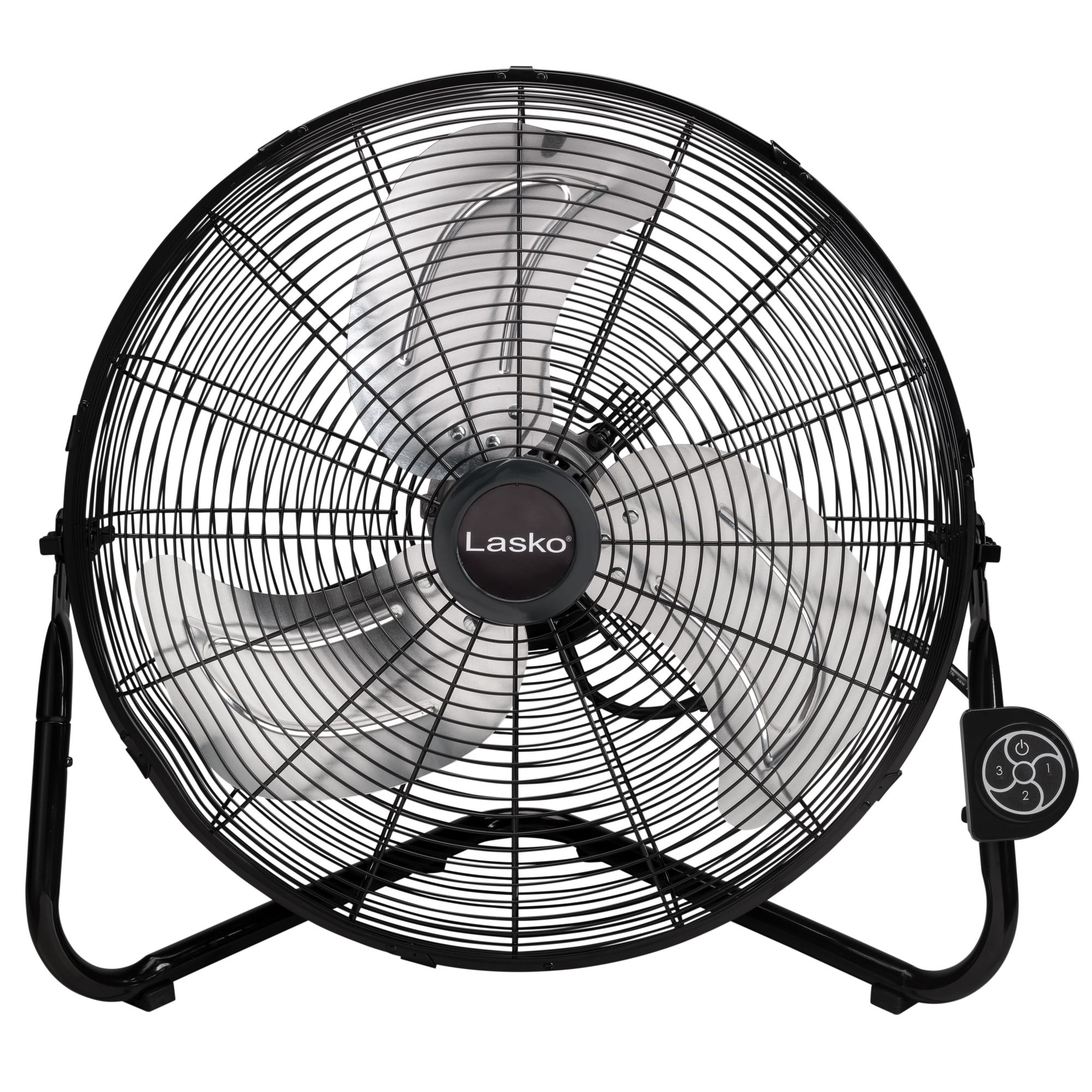 Lasko 20" High Velocity Floor Fan, Wall Mount Option and Remote, Black, H20660