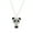Silver, variant on Cute Bear Shiny Alloy Panda Necklace for Ladies - Fashionable Personality Jewelry with Elastic Buckle, 60cm Chain