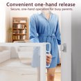 thumbnail image 5 of Momfree Retractable Baby Gate for Wide Doorways & Stairs – 120" Extra Wide, 33" Tall Safety Fence for Indoor/Outdoor Use – Child & Pet Barrier, 5 of 11