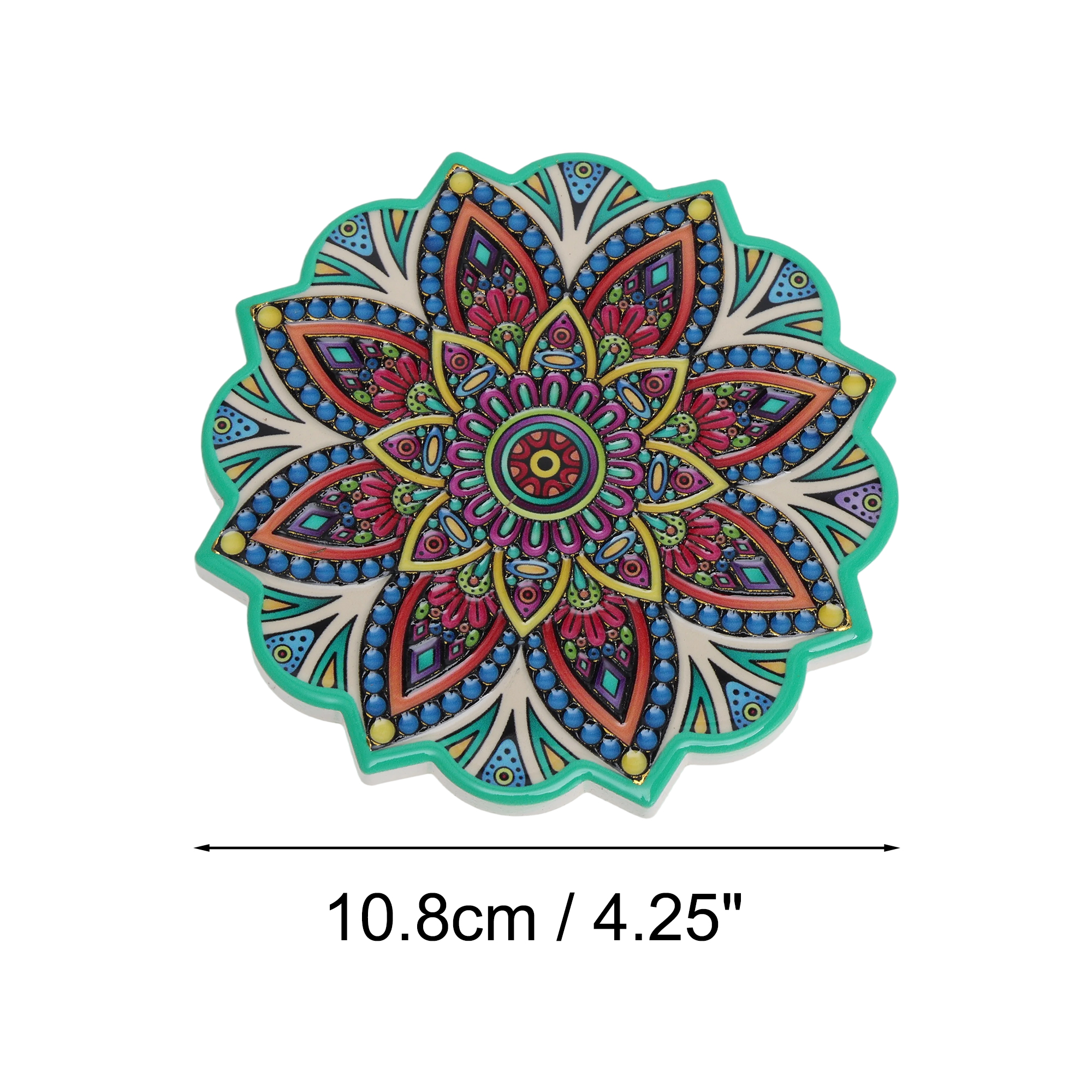 Unique Bargains Embossing Hot Stamping Drink Coaster 1 Pc [Embossing Hot Stamping B]