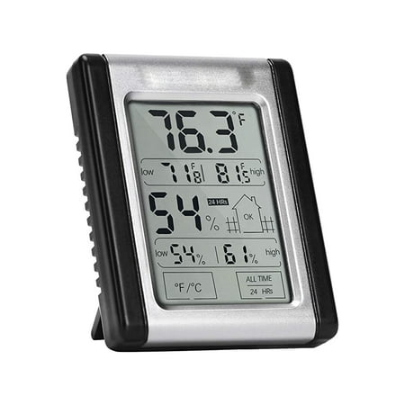 

Digital Indoor Hygrometer Grow Tent Thermometer Temperature and Humidity Monitor Meter for Plants Indoor Home Office