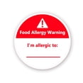 thumbnail image 1 of Allergies Stickers,Writable Allergy Labels,I'm Allergic to Stickers,1.5 Inch Total 500 Per Roll, 1 of 4
