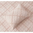 thumbnail image 3 of Chezmoi Collection Annabelle 2-Piece Blush Twin Size Quilt Set - Diamond Ruffle Stone-Washed Super Soft Lightweight Microfiber Quilted Bedspread Set for All Seasons, 3 of 9