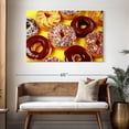 thumbnail image 3 of Elephant Stock Fresh Doughnuts Wall Art - Horizontal Canvas Wall Art - Dining Room Wall Decor - Food And Drink Canvas - Gold And Brown Decor - 48" x 32", 3 of 8