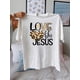 thumbnail image 2 of Inspirational T-Shirt for Women - "LOVE Like Jesus" with Leopard Print Heart, Casual Round Neck, Perfect for Spring & Summer Tee For Adult, Men, Women, Teen, Teenager, Adolescent, Youth, 2 of 5