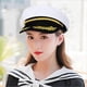 thumbnail image 5 of Embroidery Navy Cap Vintage Adjustable Cotton Military Hat for Women Men, 5 of 5