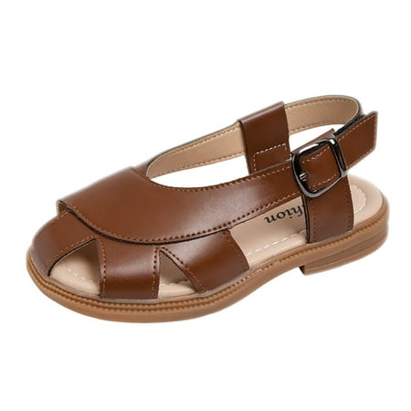 

Girls Sandals Children Shoes Flat Sandals Hollow Beach Shoes Fashion Soft Sole Girls Boys Casual Sandals Toddler Sandals Girls(Size:7-8 Years)