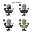 thumbnail image 4 of Cactus Office Chair Slipcover, Create Pattern Abstract Design Cacti Repetition, Protective Stretch Decorative Fabric Cover, Standard Size, Khaki Dark Sepia Green, by Ambesonne, 4 of 5