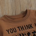 thumbnail image 3 of PENGXIANG Baby Boys 2PCS Pants Sets Long Sleeve  Neck Sweatshirt Tops Solid Color Pants Sets, 3 of 7