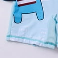 thumbnail image 5 of XDZJLR Toddler Child Boys One Pece Dinosaur Print Swimsuit With Swim Cap Quick Drying UPF 50+ Sun Protection Swimwear Jumpsuit Dark Blue 6-7 Years, 5 of 6